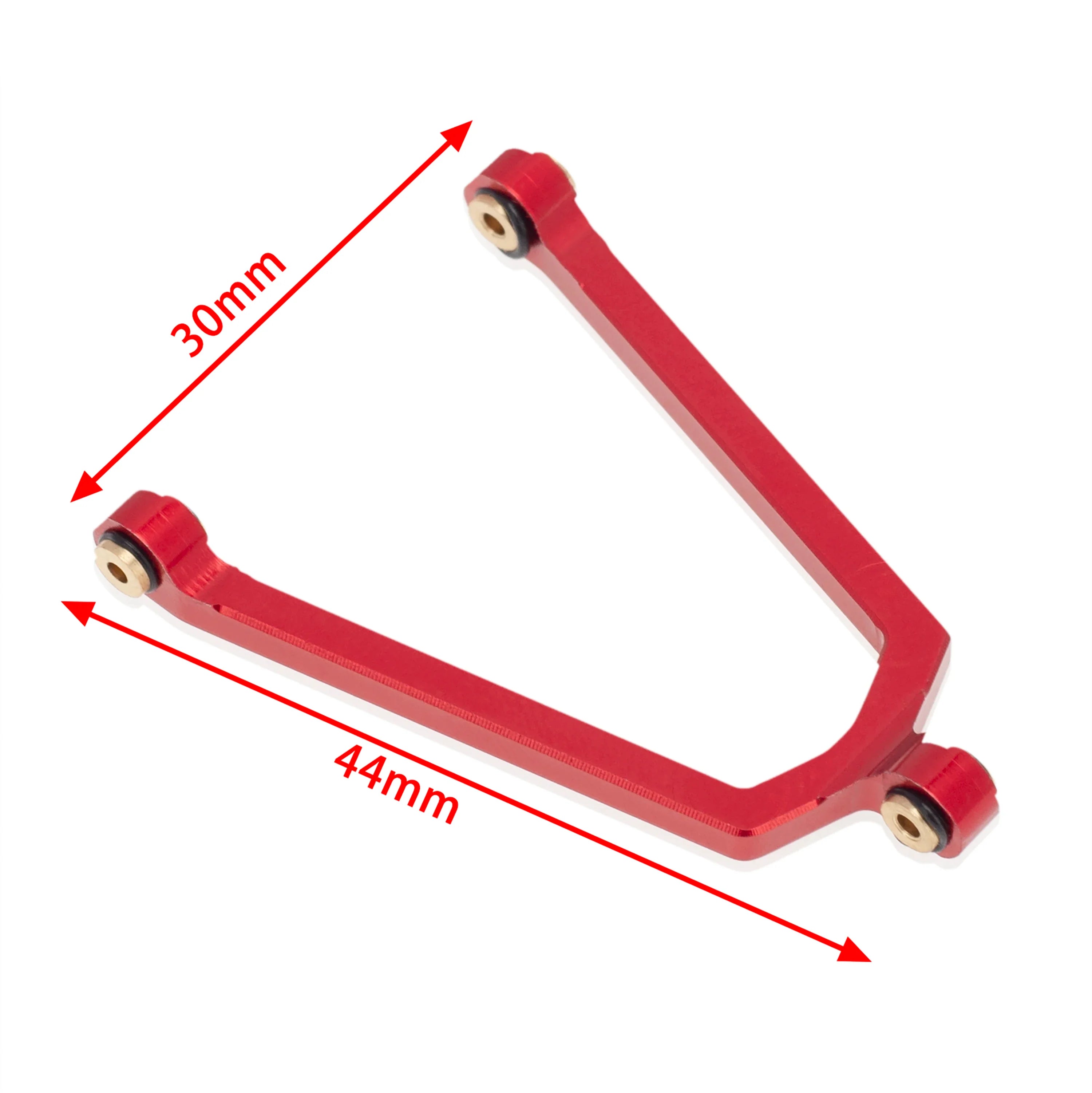 MEUS Racing Aluminum Alloy Link and Steering Rod Kit for Axial SCX24 B-17 C10 Jeep 1/24 RC Car (Red) - HeliDirect