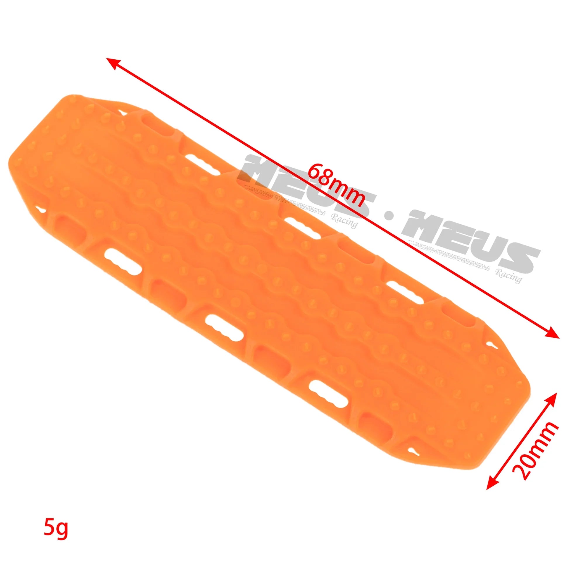 Meus Racing Decoration Parts Plastic Oil Drum Luggage Traction Board Ramps Restoring Sand Ladder Luggage Net for 1/18 TRX4M & 1/24SCX24 - ORANGE - HeliDirect