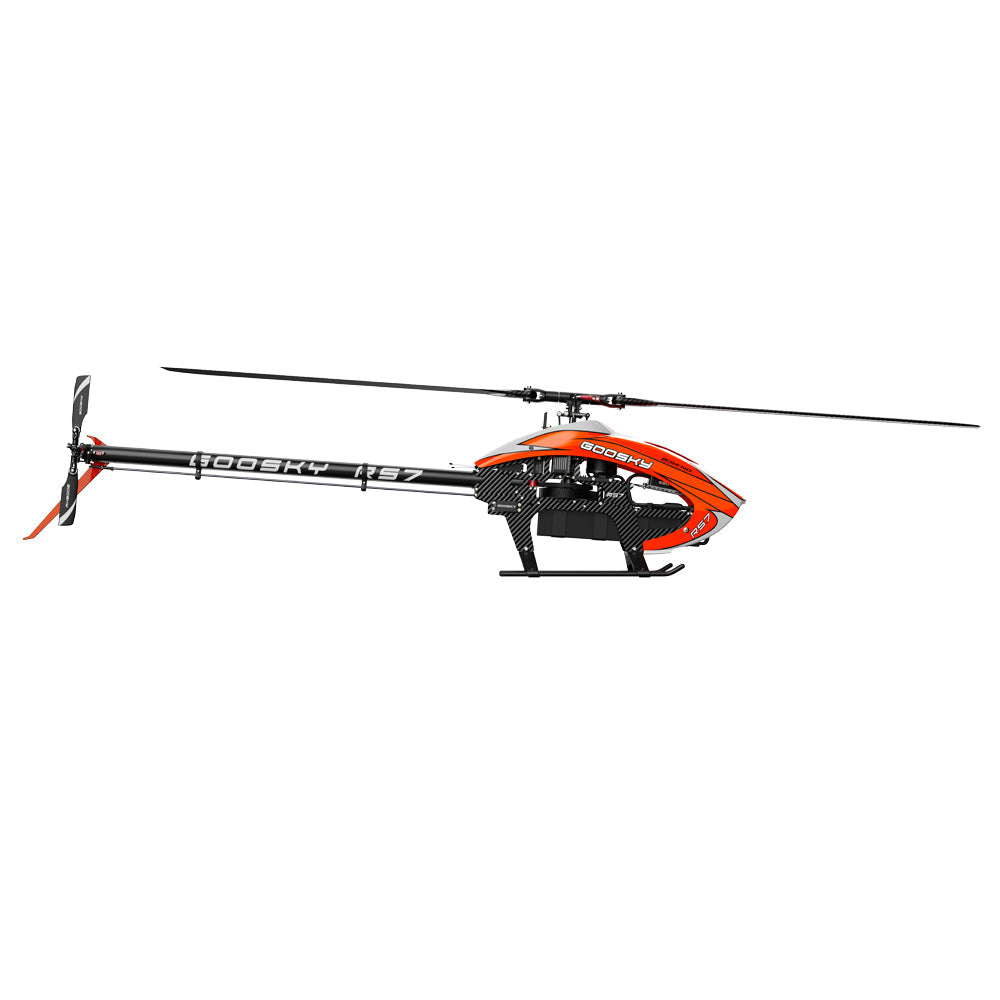 Goosky Legend RS7 Helicopter Kit w/ AZ-700 Main Blade and 105 Tail Blade - Orange