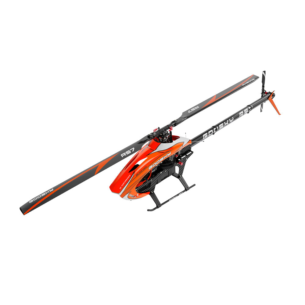 Goosky Legend RS7 Helicopter Kit w/ AZ-700 Main Blade and 105 Tail Blade - Orange