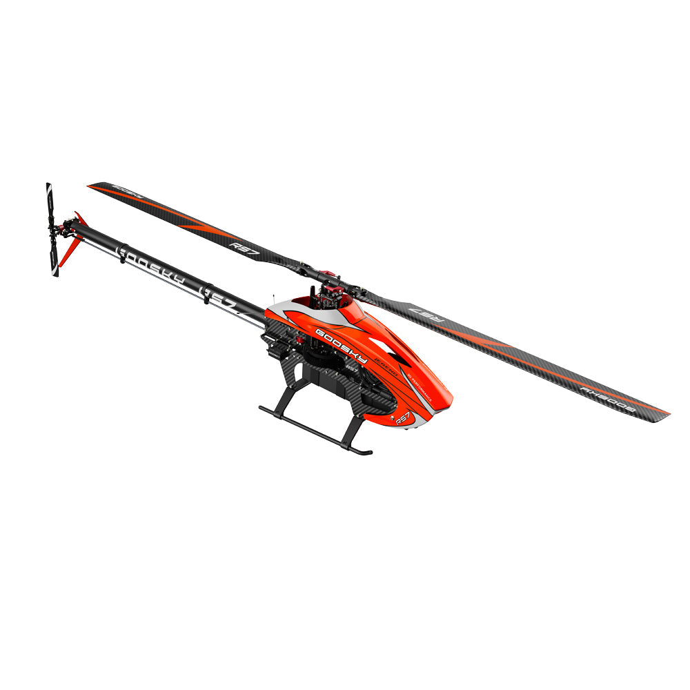 Goosky Legend RS7 Helicopter Kit w/ AZ-700 Main Blade and 105 Tail Blade - Orange