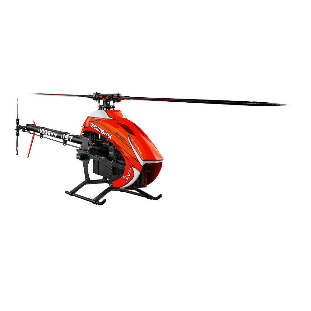 Goosky Legend RS7 Helicopter Kit w/ AZ-700 Main Blade and 105 Tail Blade - Orange