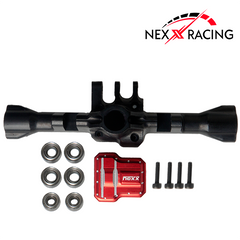 Nexx Racing CNC Alu Rear Axle Housing For TRX4M ( Included Bearing )-Black - HeliDirect