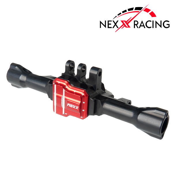 Nexx Racing CNC Alu Rear Axle Housing For TRX4M ( Included Bearing )-Black - HeliDirect