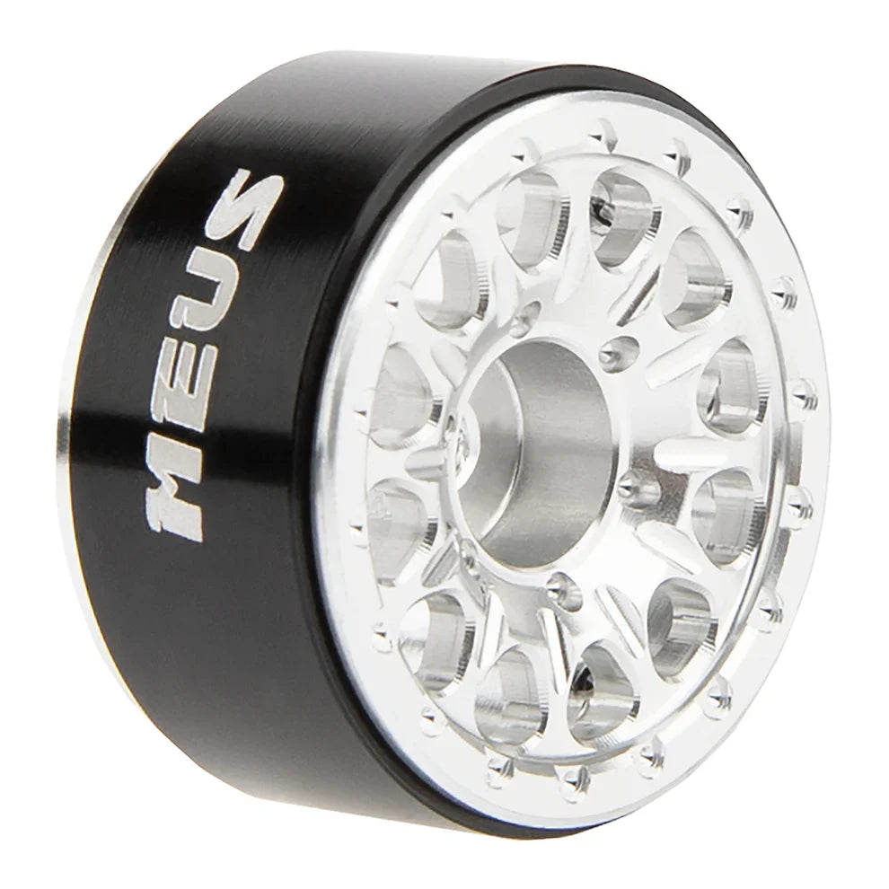 MEUS Racing 0.7-inch Beadlock Wheels Rims Deep-Dish Wheel for 1/30 Axial SCX30 1/32 Redcat Ascent-32