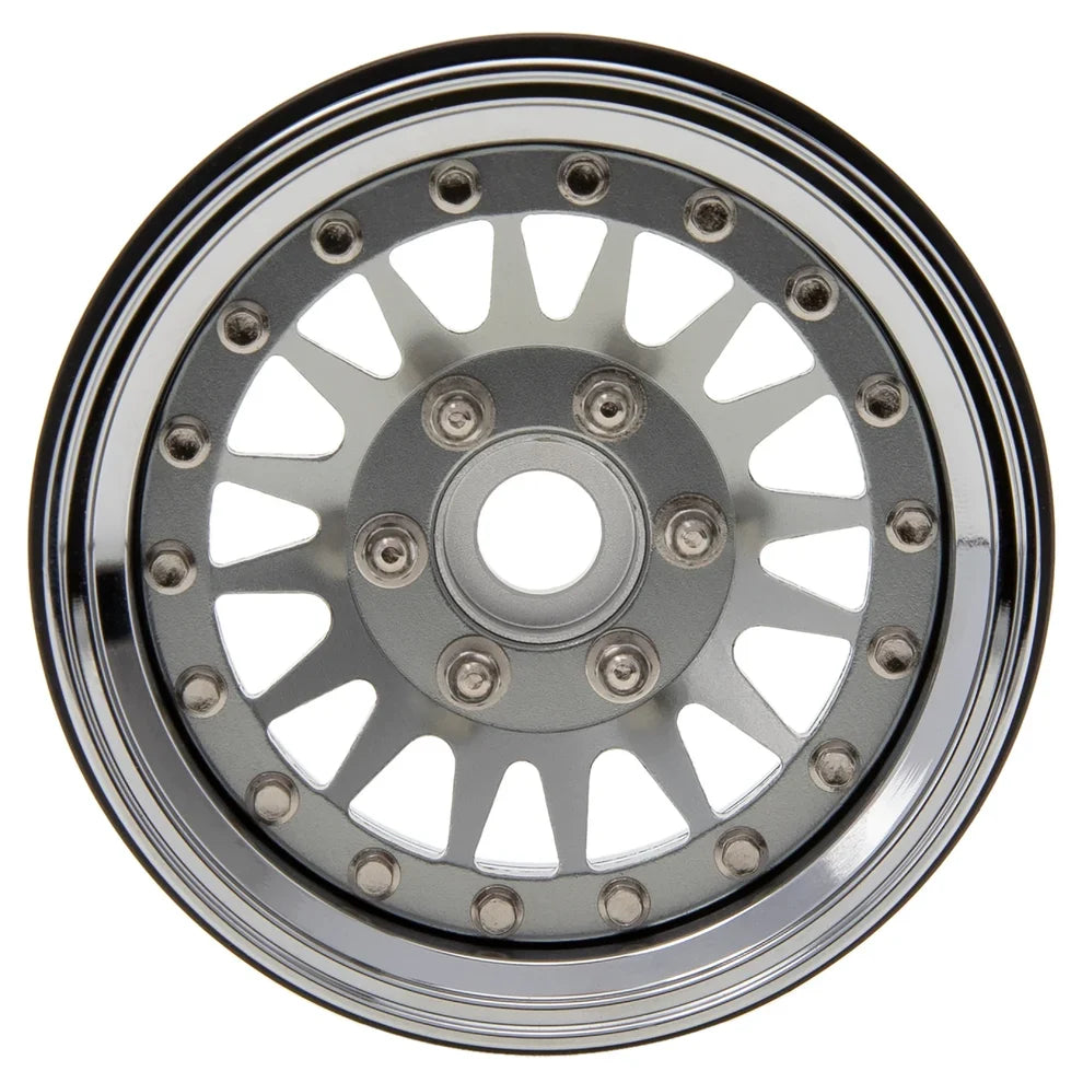 MEUS Racing Brass Aluminum 1.9″ Beadlock Wheels Supports Front Rear Twin Wheels for 1/10 TRX-4 TRX-6 SCX10 GEN7 GEN8 D90