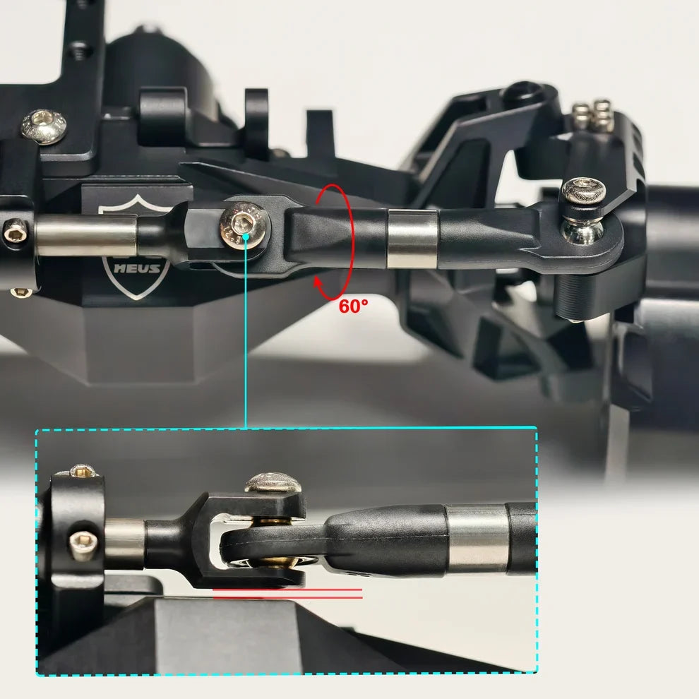 MEUS Racing CHEAT CODE V2 Capra 1.9 Isokinetic Portal Axles for 1/10 Axial Capra 1.9 & DIY SCX10 SCX10 II SCX10 III SCX10 Pro
