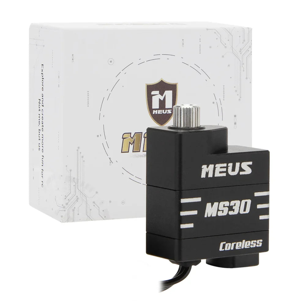 MEUS Racing Coreless Micro Aluminum / 15.8g Brass Servo for Axial SCX30