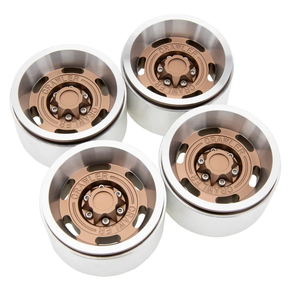 MEUS Racing Aluminum 1.9 Beadlock Wheels for 1/10 TRX4 TRX6 Axial SCX10 I II III Redcat GEN7 GEN8