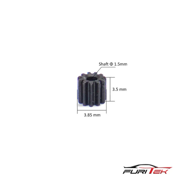 FURITEK 11T HIGH QUALITY STEEL PINION FOR MICRO KOMODO - HeliDirect