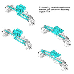 MEUS Racing CHEAT CODE V2 Capra 1.9 Isokinetic Portal Axles for 1/10 Axial Capra 1.9 & DIY SCX10 SCX10 II SCX10 III SCX10 Pro