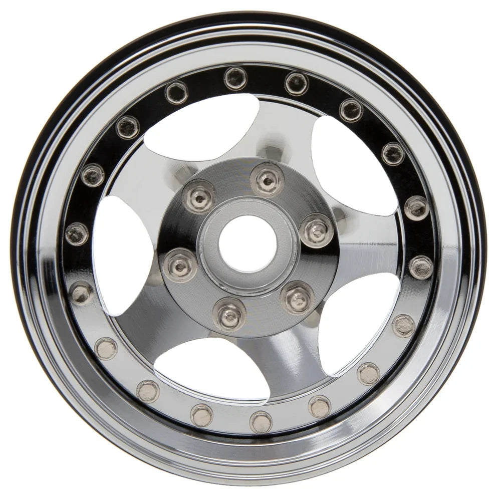 MEUS Racing Brass Aluminum 1.9″ Beadlock Wheels Supports Front Rear Twin Wheels for 1/10 TRX-4 TRX-6 SCX10 GEN7 GEN8 D90