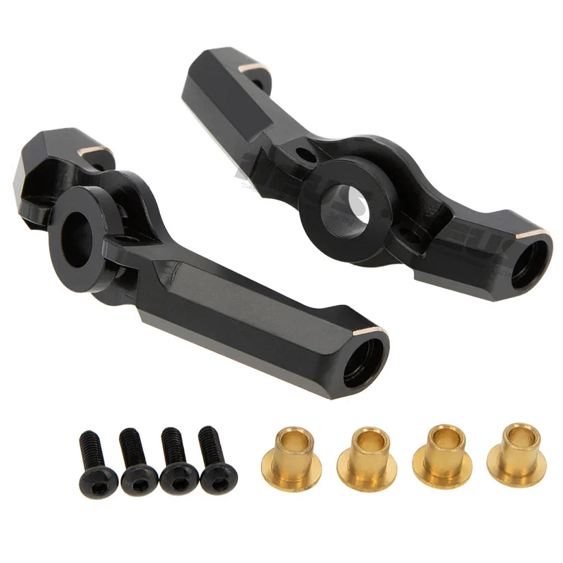 Meus Racing Brass C-Hubs Front Portal Axle For Axial 1/18 UTB18 - BLACK - HeliDirect