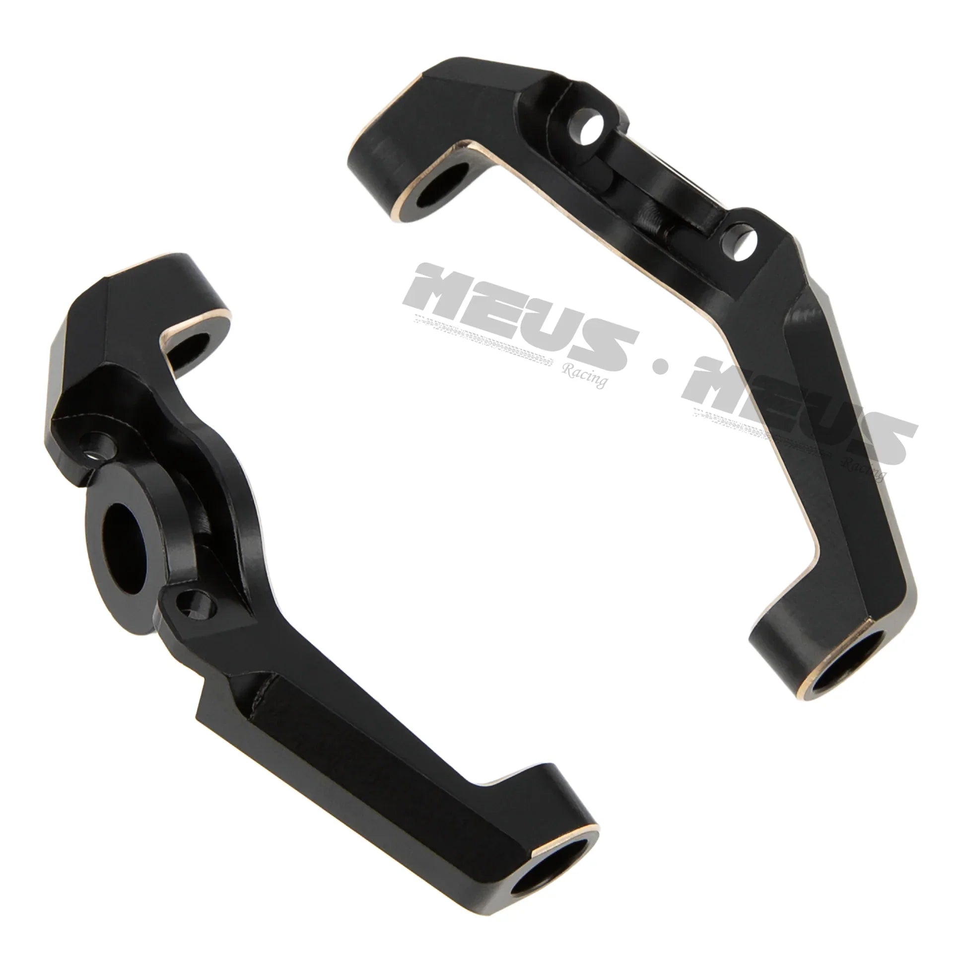 Meus Racing Brass C-Hubs Front Portal Axle For Axial 1/18 UTB18 - BLACK - HeliDirect