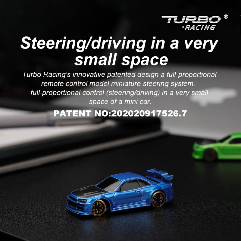 Turbo Racing C64 1:76 Drift Car - BLUE