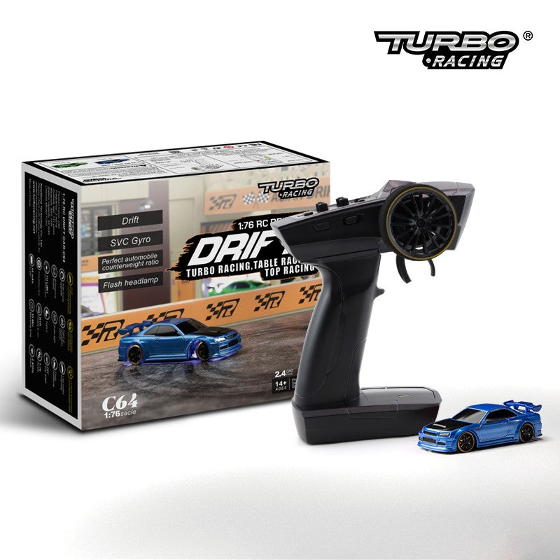 Turbo Racing C64 1:76 Drift Car - BLUE