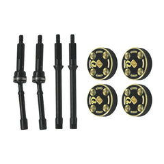 1144 Steel Hardening +4mm CVD with Brass +4mm Weight 4pcs/set for SCX30 Cars Upgrade Parts (8pcs/set)