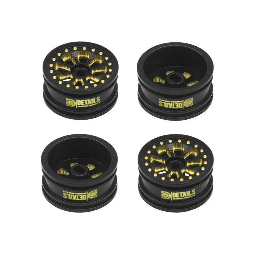 Brass 0.7" Wheel  for SCX30 Cars Upgrade Parts (4pcs/set)