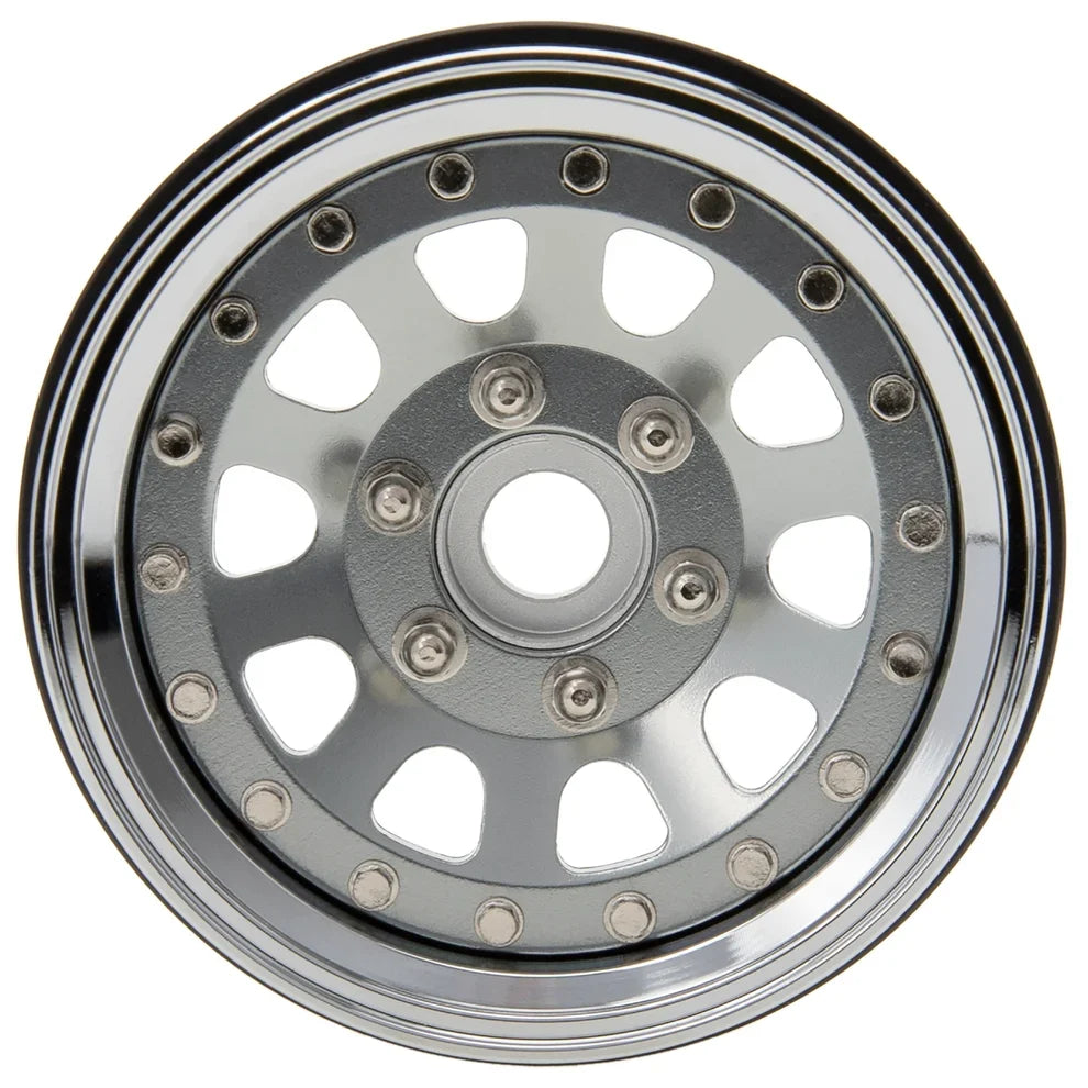 MEUS Racing Brass Aluminum 1.9″ Beadlock Wheels Supports Front Rear Twin Wheels for 1/10 TRX-4 TRX-6 SCX10 GEN7 GEN8 D90