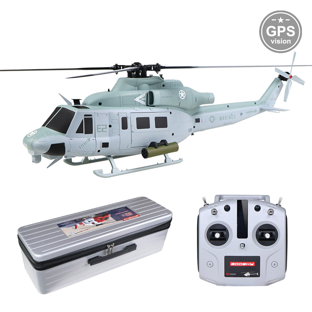 Goosky E2 UH-1Y 1:35 Scale Helicopter with Carrying Case