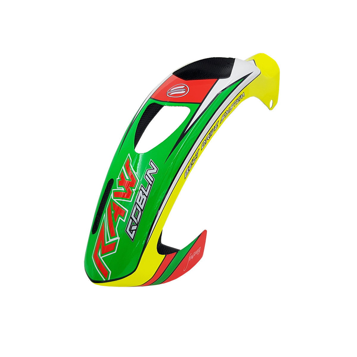 Fusuno Canopy Goblin Raw 420 Competition Red/Yellow/Green - HeliDirect