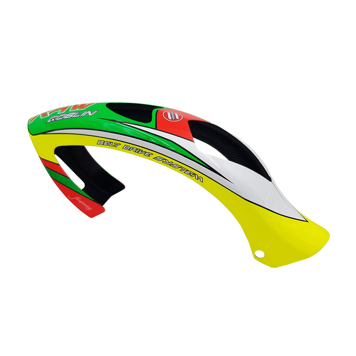 Fusuno Canopy Goblin Raw 420 Competition Red/Yellow/Green - HeliDirect