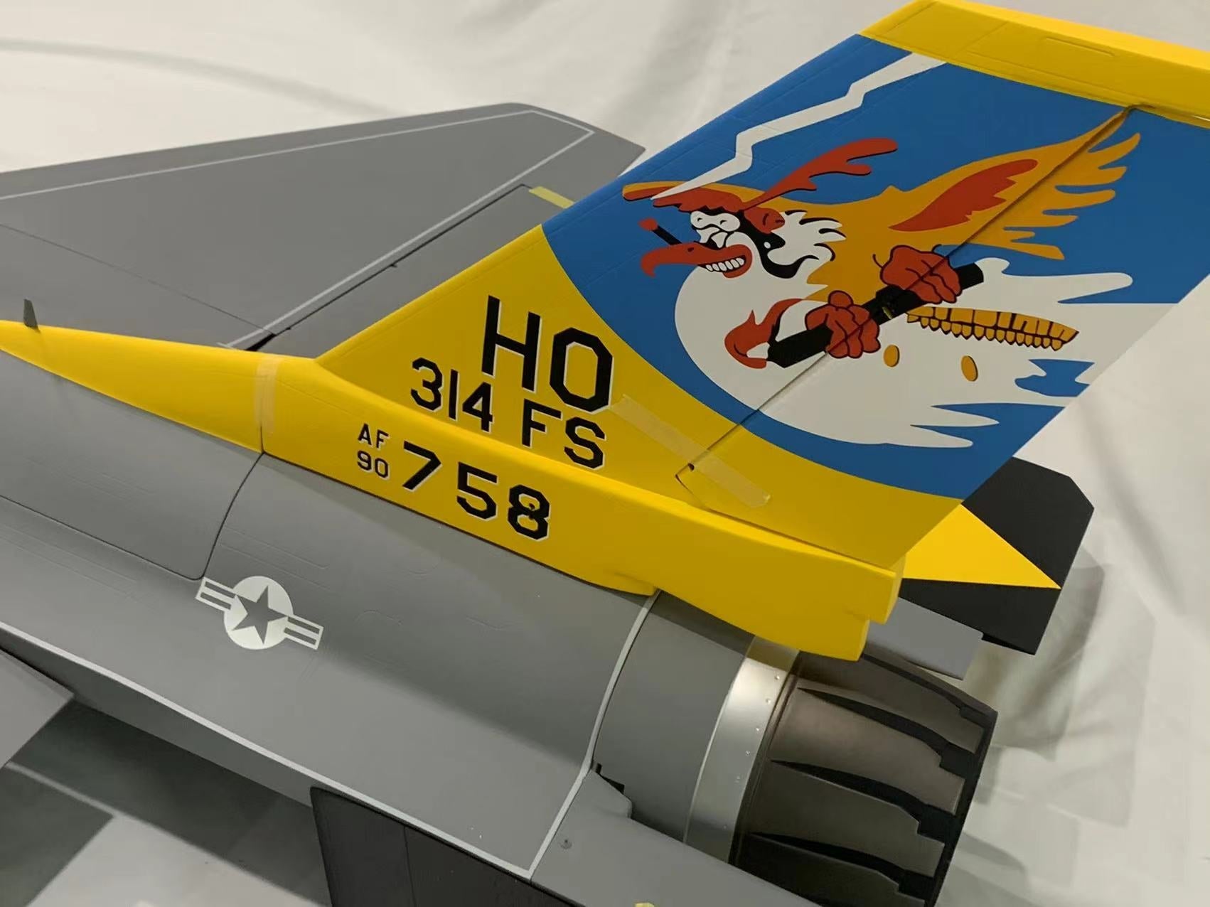 Boomerang F-16 Hollman AFB 314th Yellow Tail - Boomerang RC Jets