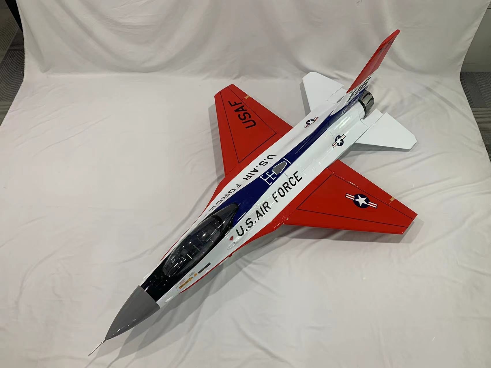 Boomerang F-16 2024 Demo Team Red/ White/ Blue - Boomerang RC Jets