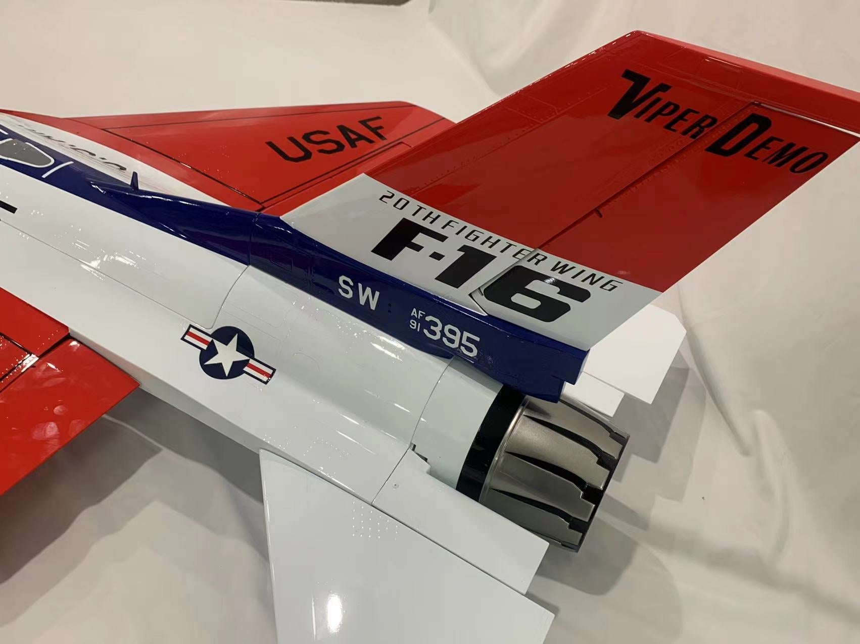Boomerang F-16 2024 Demo Team Red/ White/ Blue - Boomerang RC Jets