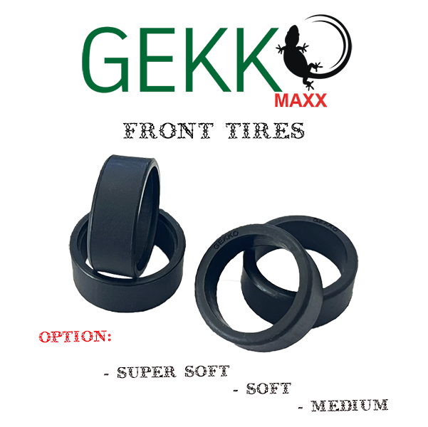 Gekko Maxx Front Tires F8.5 (4pcs) - Soft - HeliDirect