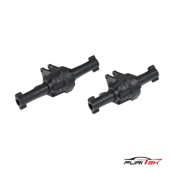 FURITEK PLASTIC FRONT AND REAR AXLE HOUSING SET FOR FURITEK FX118 - HeliDirect