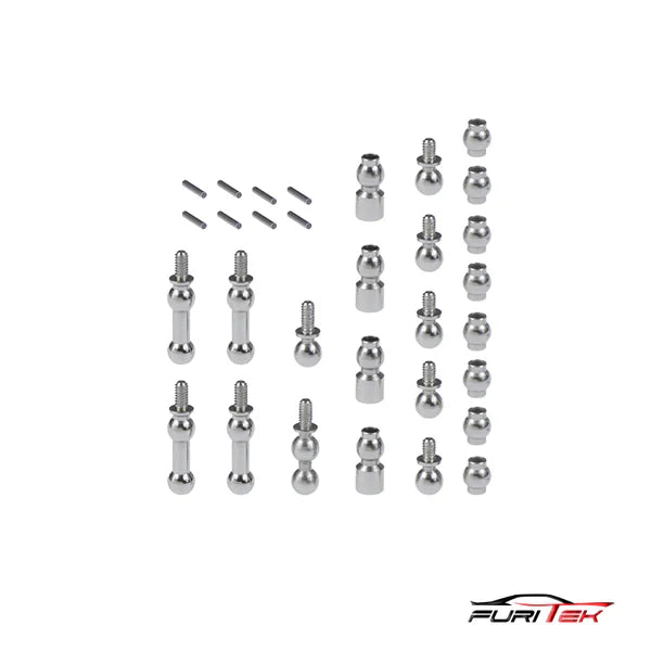 FURITEK BALL STUD SET FOR FURITEK FX118 FURY WAGON - HeliDirect