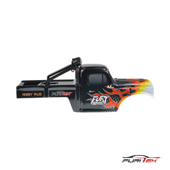 FURITEK BLACK WITH FLAMES FURY WAGON BODY FOR FURITEK FX118 - HeliDirect