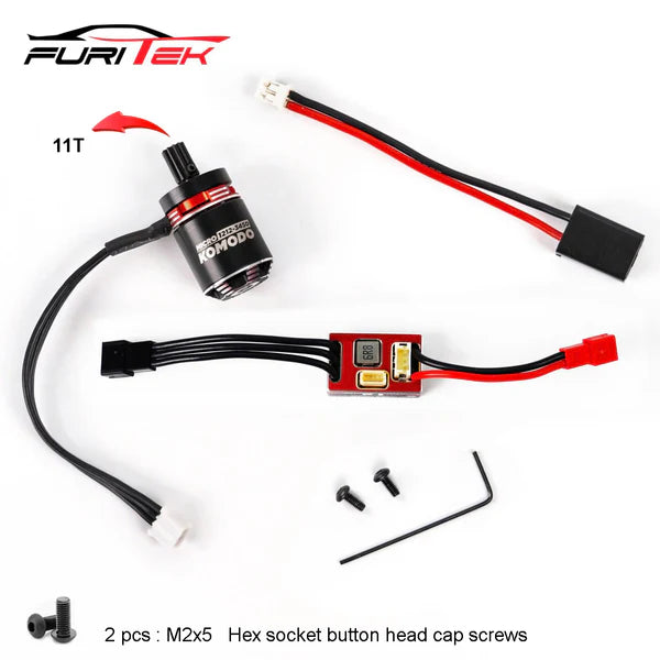 Furitek MicroModo 2025 Brushless Power System with MicroPython and MicroKomodo For TRX-4M