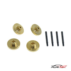 FURITEK EXTENDED AXLE SHAFT 10MM WITH BRASS HEX FOR FURITEK FX118 - HeliDirect