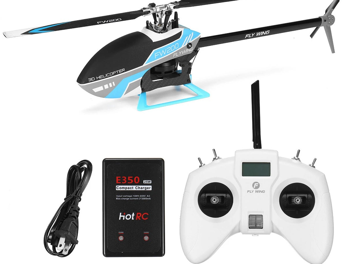 FW200 Helicopter w/ H1 V2 Flight Controller RTF (Blue) - HeliDirect