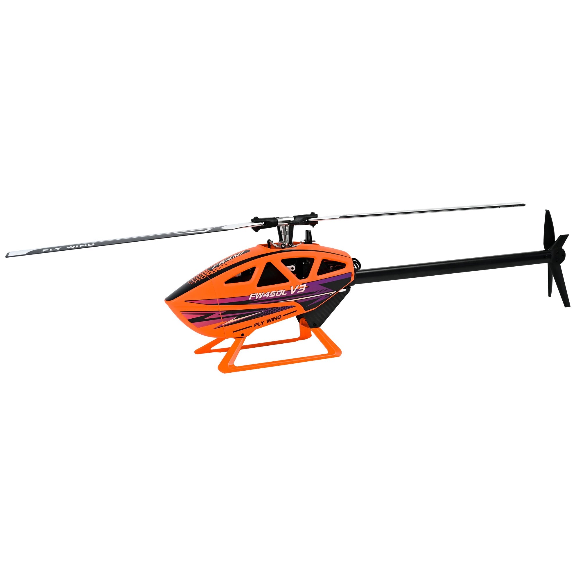 FW450 V3 Helicopter w/ H1-GPS Flight Controller ARTF (Orange) (w/o Battery and Charger) - HeliDirect