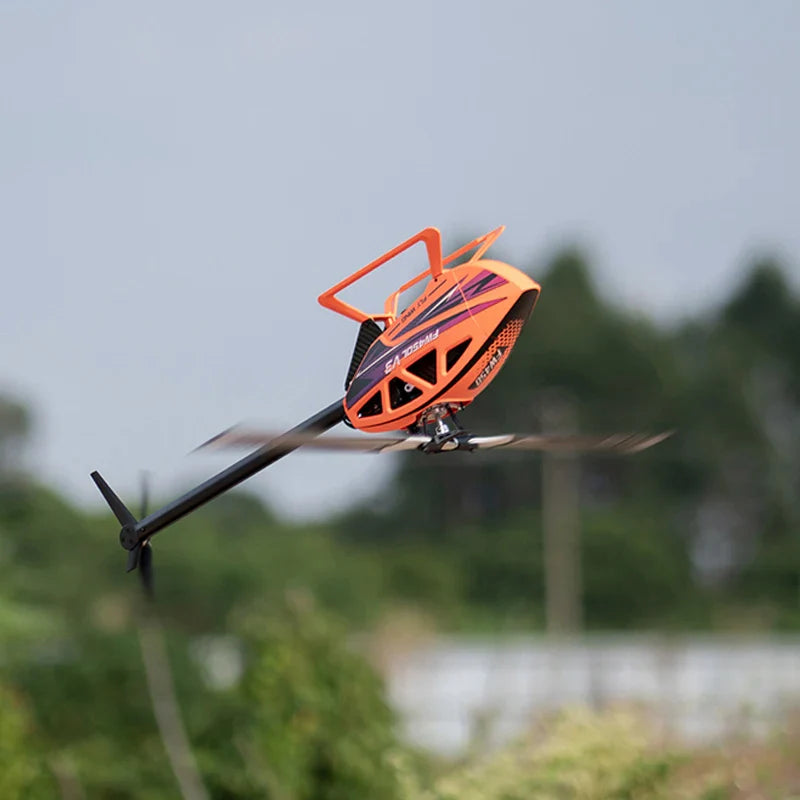 FW450 V3 Helicopter w/ H1-GPS Flight Controller ARTF (Orange) (w/o Battery and Charger) - HeliDirect