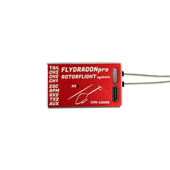 FlyDragonPRO-RotorFlight Flybarless System with Built-in ELRS Receiver - Red