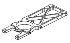 Goosky RS7 Main Frame Lower Aluminum Plate - HeliDirect