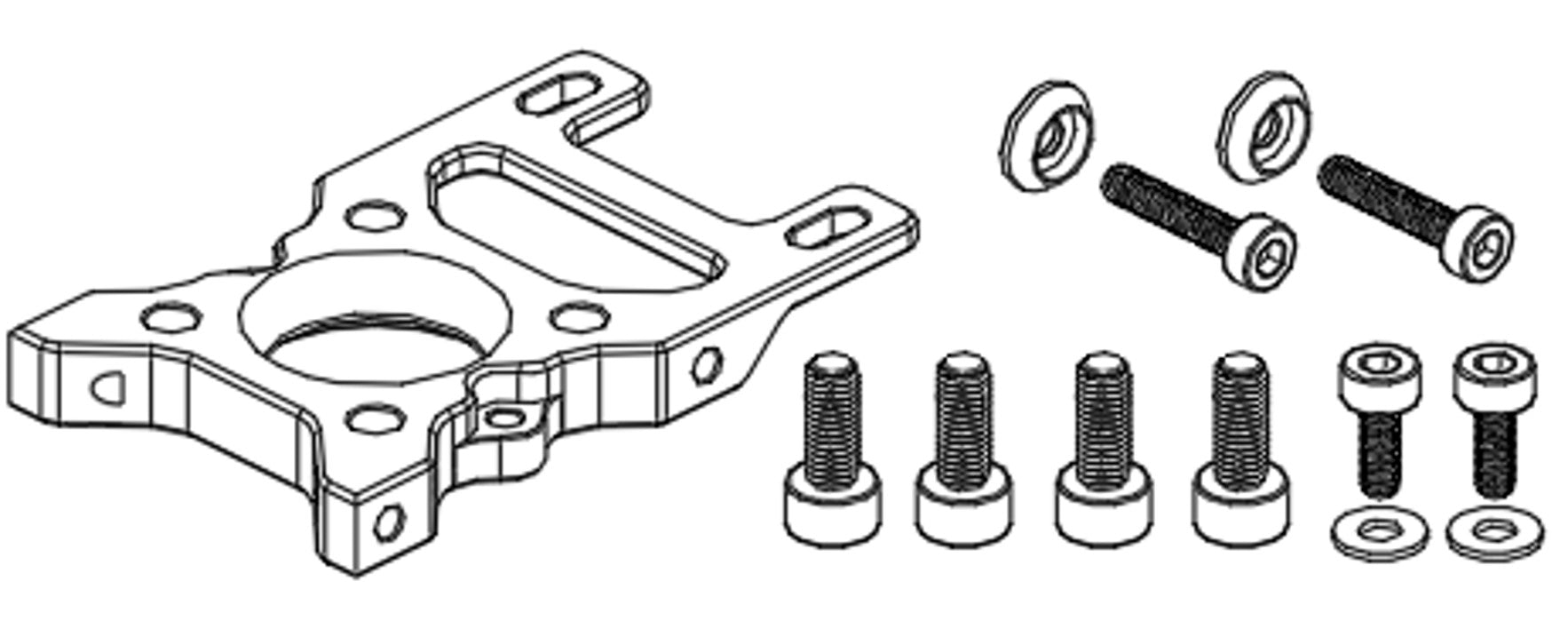 Goosky RS7 Motor Mount - HeliDirect