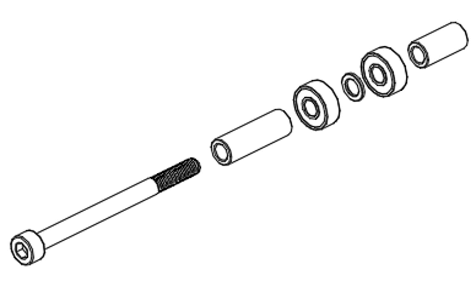 Goosky RS7 Tail Pulley Crossbeam Assembly - HeliDirect