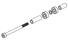 Goosky RS7 Tail Pulley Crossbeam Assembly - HeliDirect