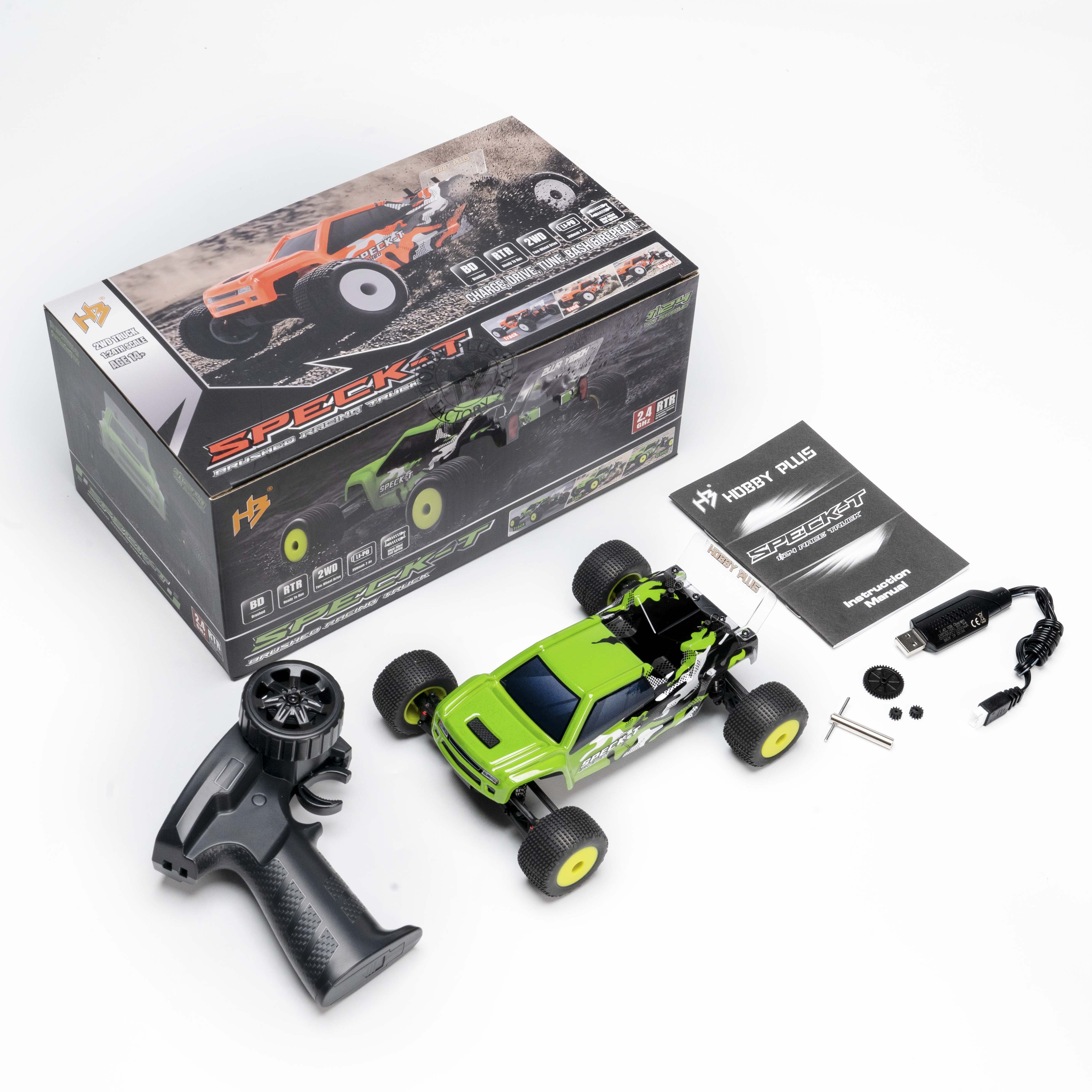 HobbyPlus SPECK-T 1/24 2WD Stadium Truck RTR Brushless / Yellow