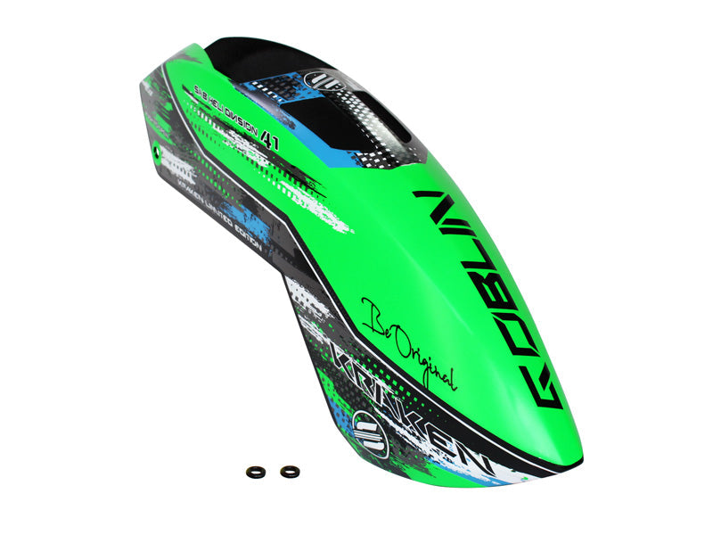 Kraken 700 Carbon Fiber Canopy Green - HeliDirect