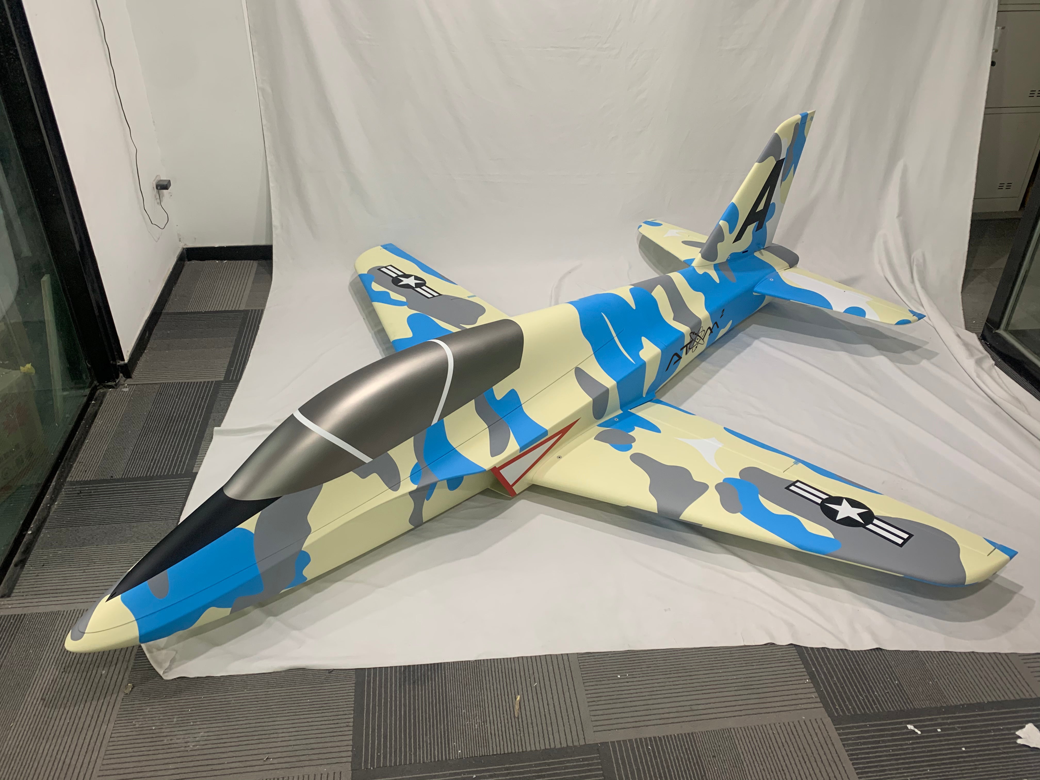 Boomerang Atom Squared Blue Camo - Boomerang RC Jets