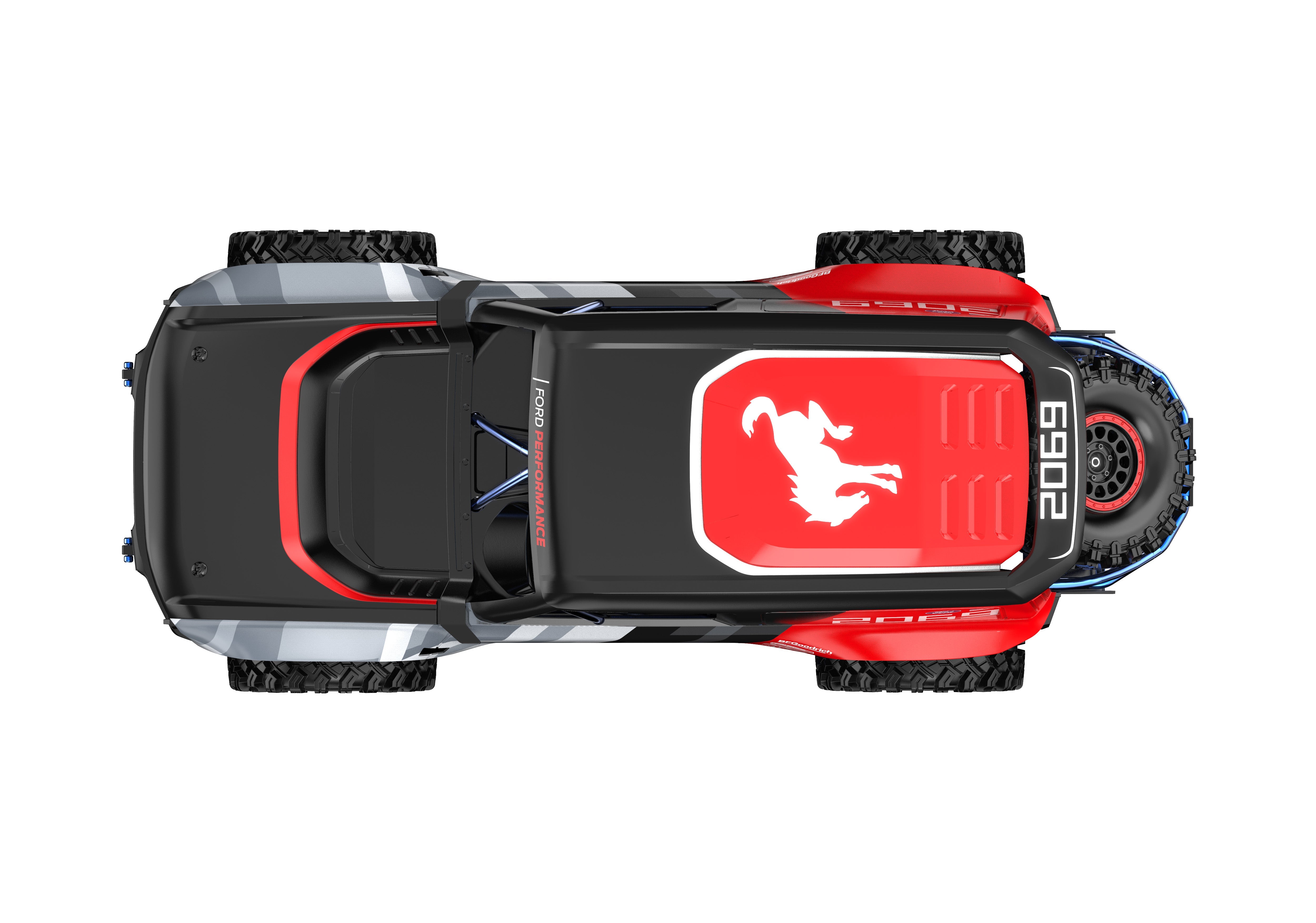 MJX Hyper Go H8PDC 1:8 RC Car  Licensed Ford Bronco R Baja 1000 (Battery & Charger Included)