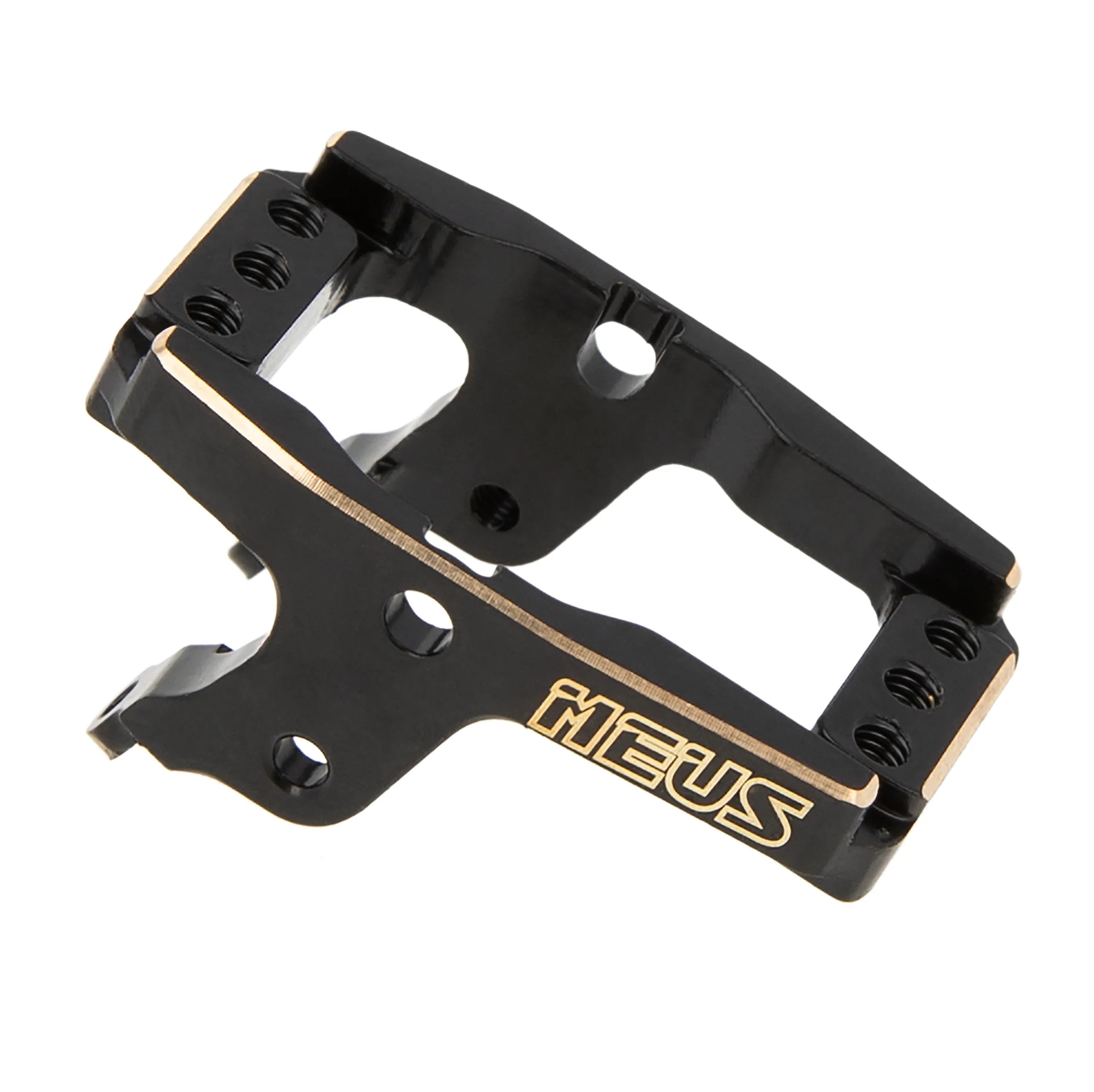 MEUS RACING TRX4M Brass Servo Mount for TRX4M Original Plastic Axles and MEUS Front Rear Axle Housing - HeliDirect