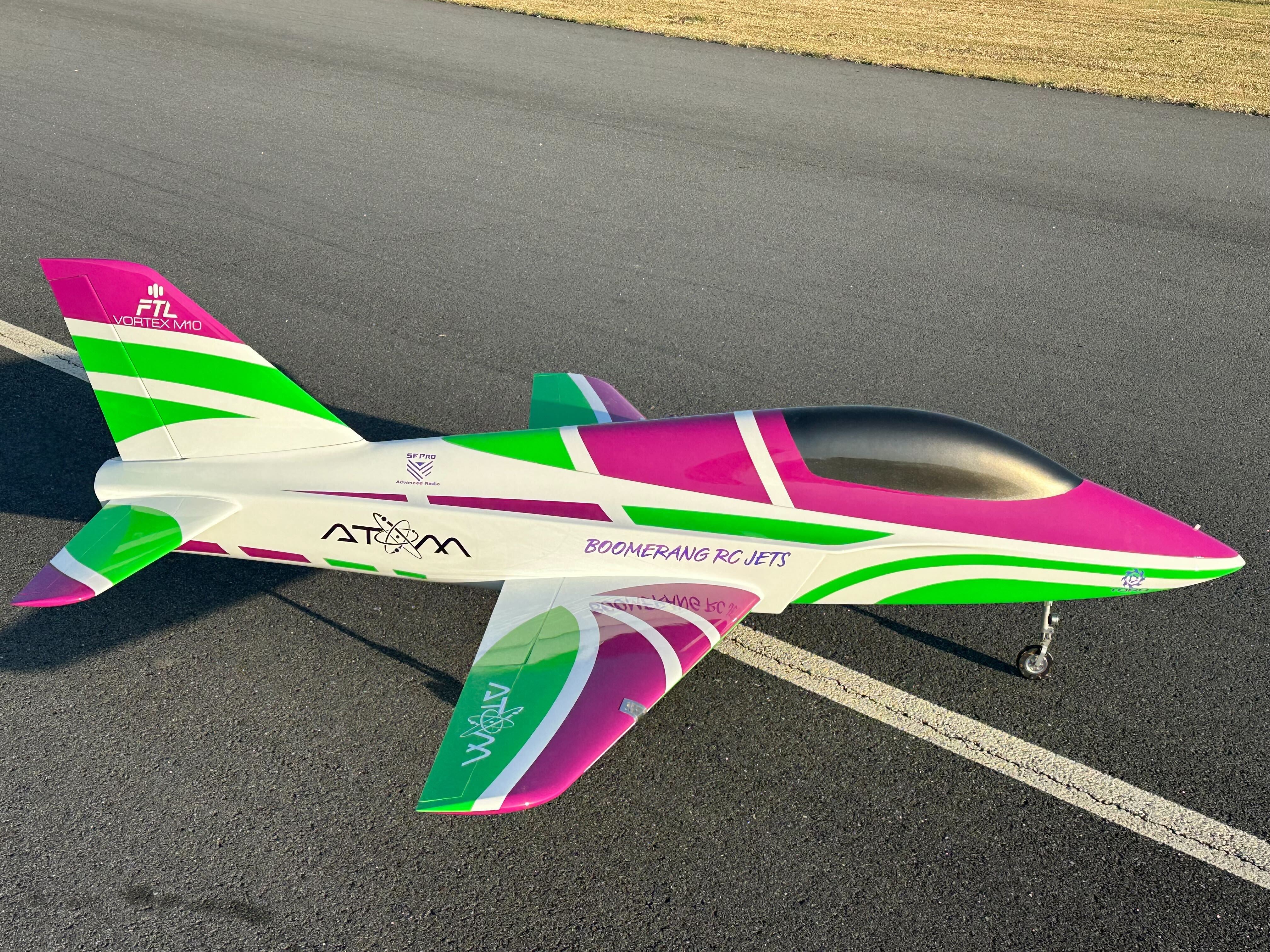 Boomerang Atom - Green / Purple - Boomerang RC Jets