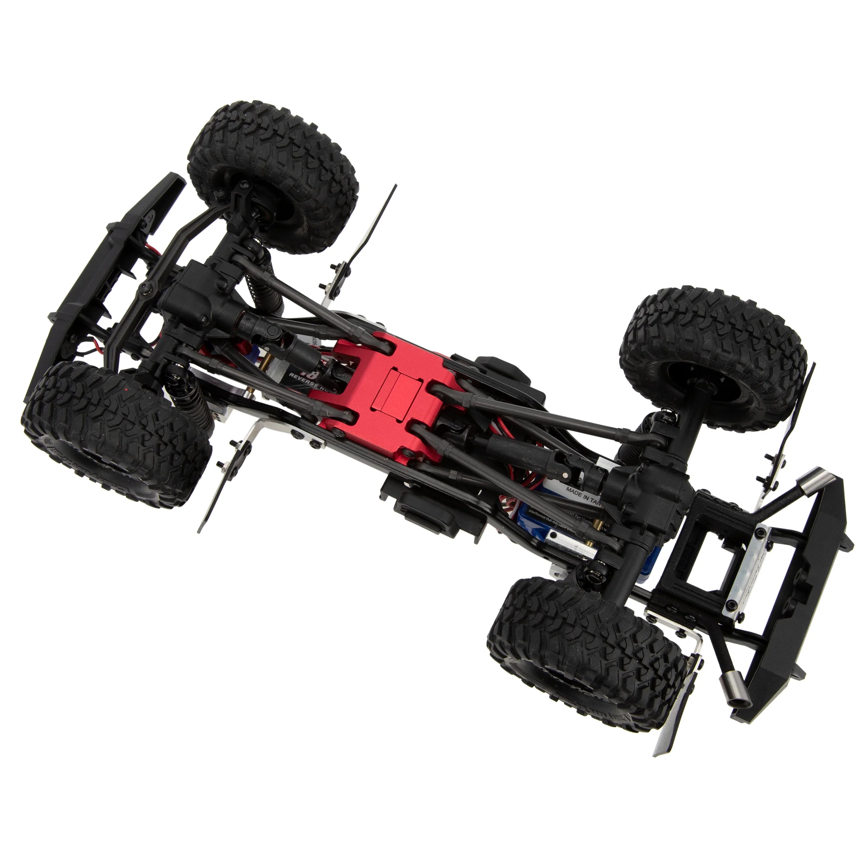 Meus Racing Aluminum Transmission Plate Metal Chassis Skid Plate for 1/18 RC Crawler Car TRX-4M TRX4M - RED - HeliDirect